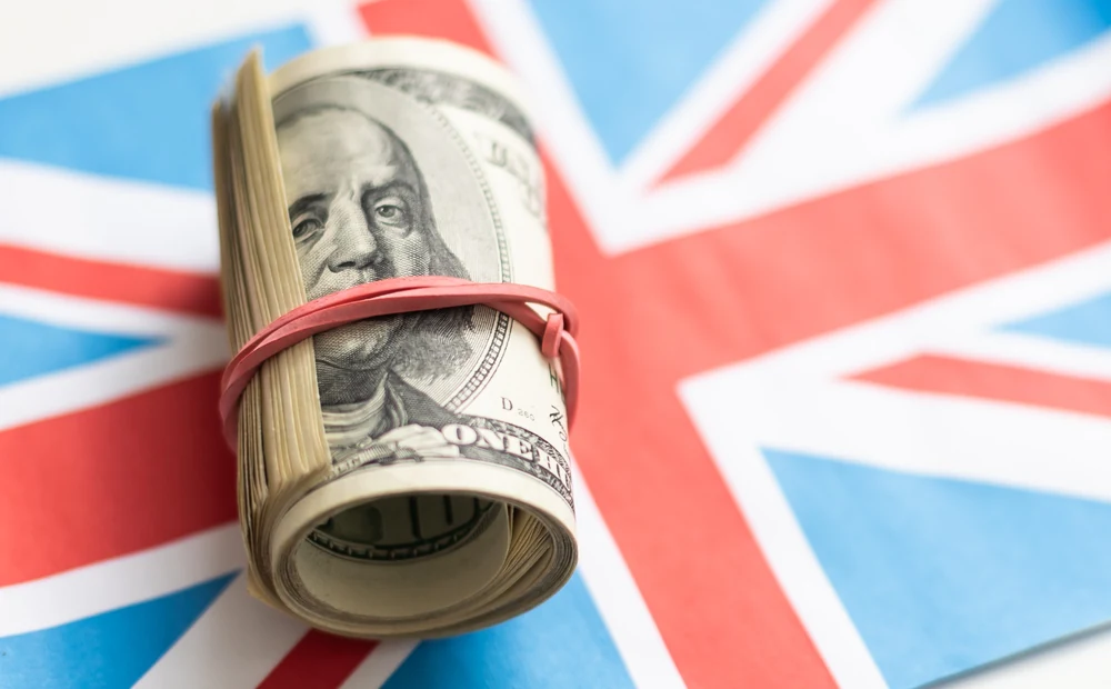 Infographic breaking down the parts of a UK visit visa cost: government fee, priority, centre services and consultant fee